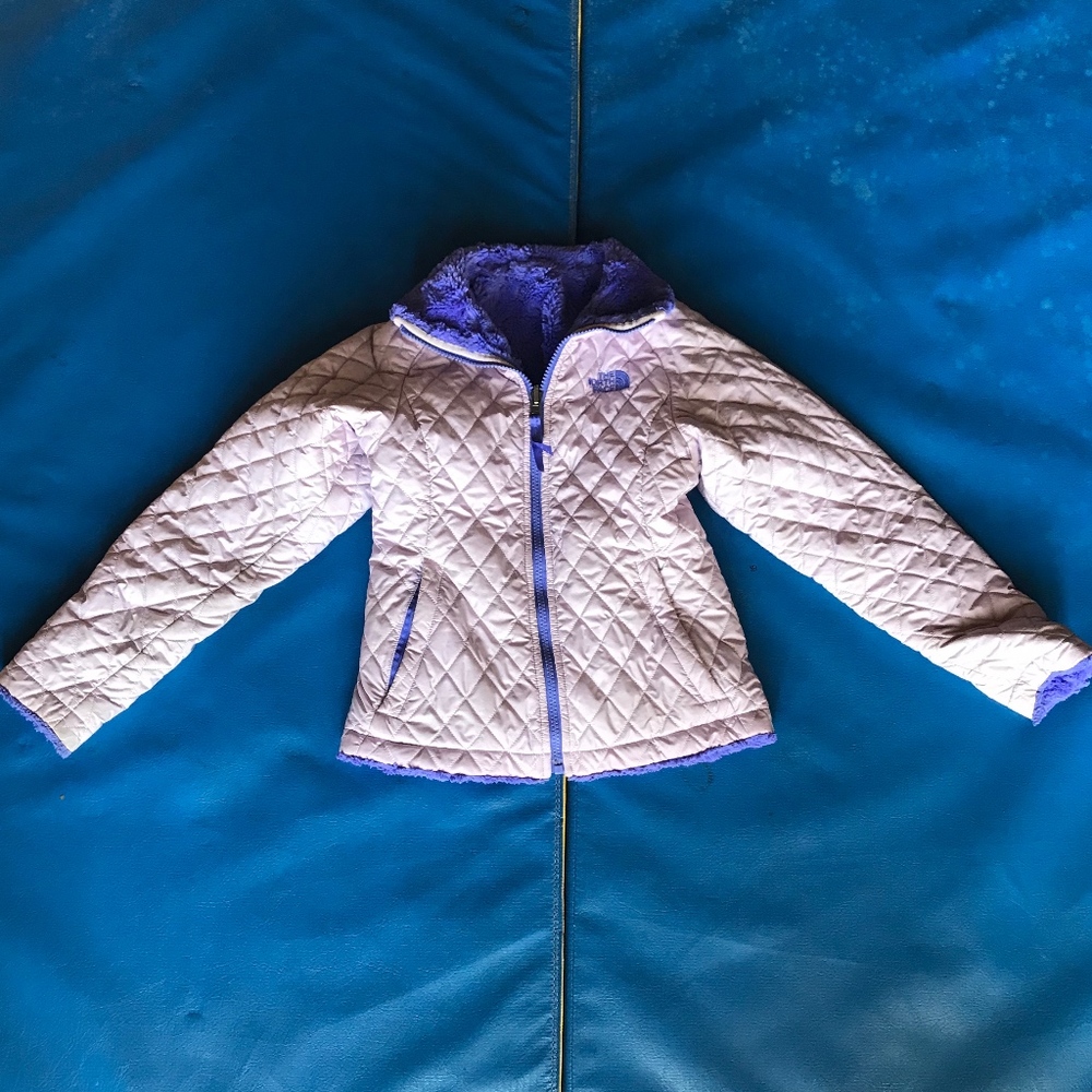 Reversible Purple Girl's (S) North Face Jacket